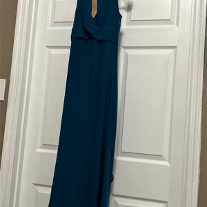 linen slip dress maxi Linen Maxi Beach Dress Livia M / Cloudy Blue